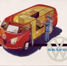 ønskes - *HELP WANTED* 1953 VW T1 Barndoor brochure Swedish, EUR 1