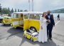 Hochzeitsfahrt VW Bus T1 mit Anhänger