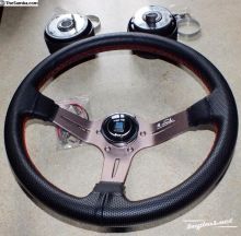 Te Koop - NARDI steering wheel new + 2 adapters SB 1303 etc, EUR 170 shipped