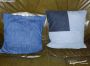 For sale - T1 VW Pillowcase Handmade Denim jeans Tartan, USD 20