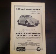 For sale - Volkswagen Beetle Owners manual 1949, EUR 75