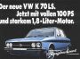 VW K70 LS 1800er mit 100 PS und Stahlkurbeldach Original