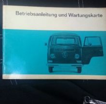 For sale - VW Bully Betriebsanleitung, CHF 100