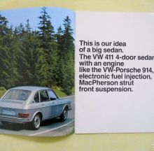 Prodajа - Prospekt VW 411, CHF 50.-