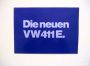 Verkaufe - Prospekt VW 411 E, CHF 100.-