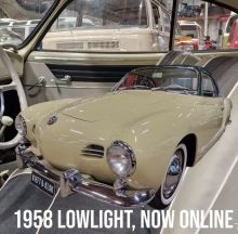 For sale - 1958 Lowlight Karmann Ghia coupe, EUR 52500