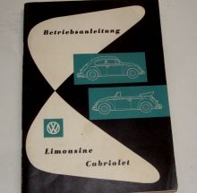 Betriebsanleitung VW Limousine und Cabriolet