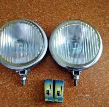 For sale - Bosch Halogen chrome fog lamps fog lights vw porsche mercedes w113 pagoda w111, EUR 490