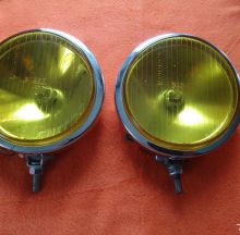 Verkaufe - Bosch yellow chrom driving lights lamps  vw porsche , EUR 475.00