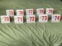 For sale - Classic Carls Jr Numbers 55 thru 79, USD $21 each