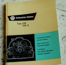 Gebrauchter Ersatzteil-Katalog für Industrie-Motor Typ126 & 126A
