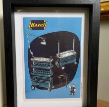 myydään - Hazet assistant illustration frame vintage car memorabilia