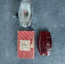 For sale - Lucas 494 Back-up Lamp + Extra NOS Red Glass, EUR 140
