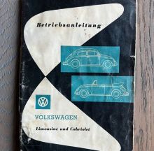 Vends - Volkswagen Beetle 1961 1962 manual German Dickholmer, EUR €35