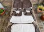 For sale - Volkswagen Beetle 1968 and 1969 seat covers brown tombstone, EUR €400