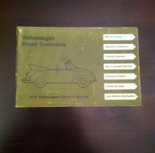 Prodajа - Volkswagen Beetle Convertiblr Owners manual 1979, EUR 95