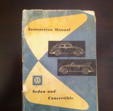 Vends - Volkswagen Beetle Owners manual 1955 , EUR 95