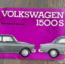 Vendo - Volkswagen type 3 manual 1500S 1963 1964 German, EUR €40