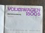 For sale - Volkswagen type 3 manual 1500S 1963 1964 German, EUR €40