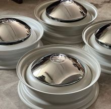 For sale - VW Bug 15” 4 Hubcaps new 1952-1965 T1 T14 T2a T181, EUR €320 / $350