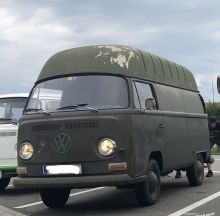 til salg - VW T2 T2a Hochdach Bus der Schweizer Armee 1969 - erst 40.000km, EUR 42500
